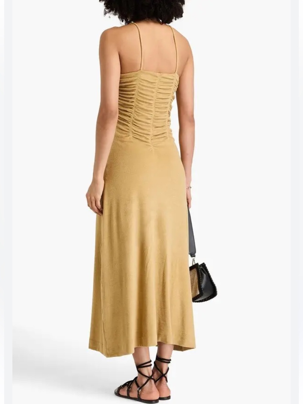 Bite Marea Ruched Terry Midi Dress NWT - Picture 2 of 7